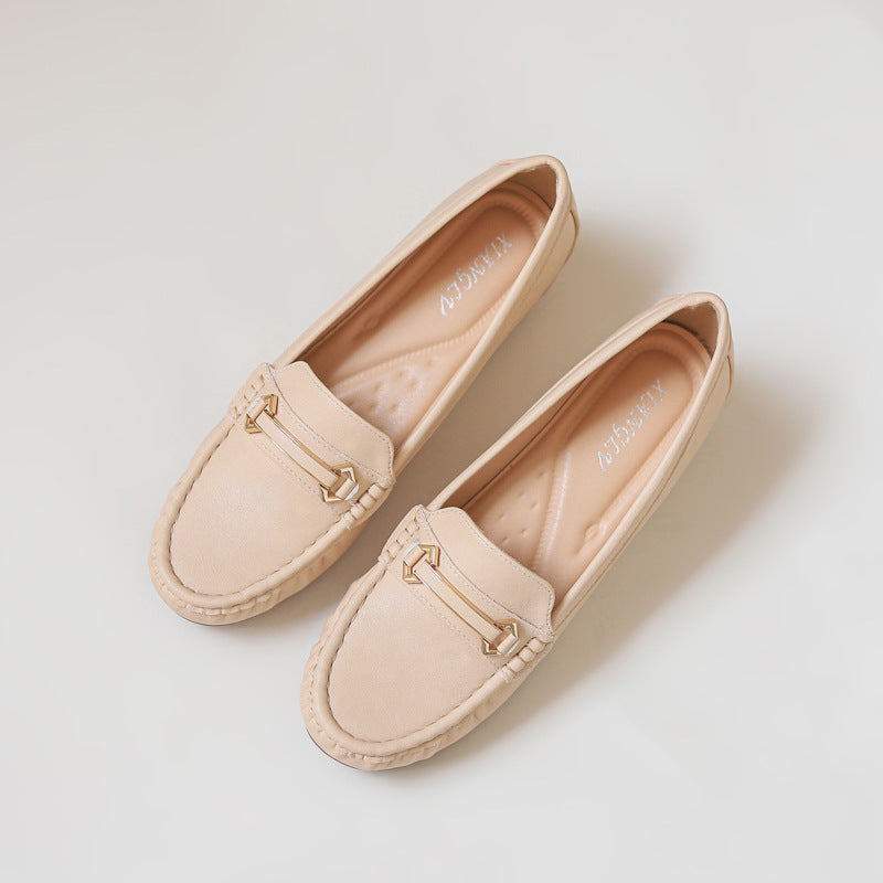 Extra Slip-on Flat Shoes Casual and Comfortable Doug Single-Layer Shoes Thick Sole Non-Slip