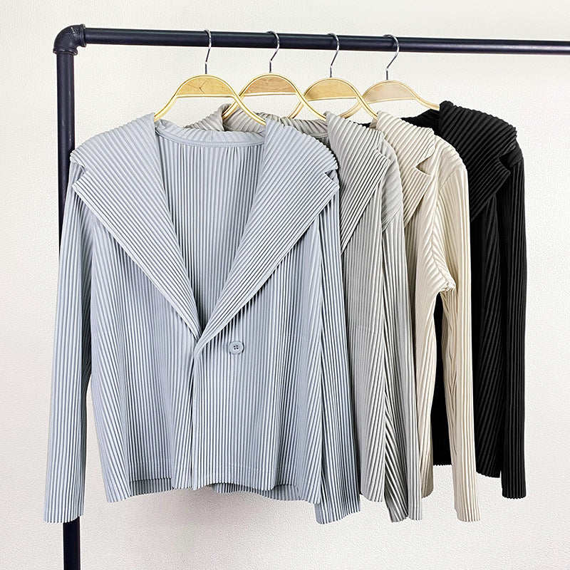 Suit Jacket Women's Design Double-Breasted Loose Slimming Leisure Suit Women