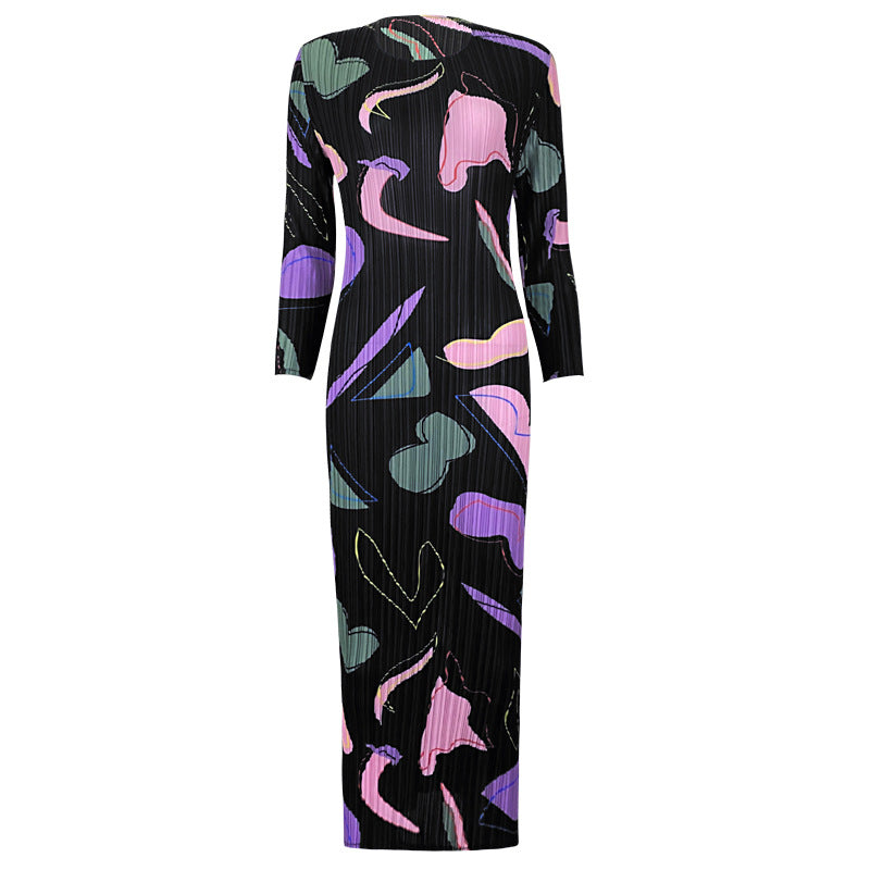 Summer Temperament Dress Women's Slim-Fit Slimming Geometric Long Skirt One Piece Dropshipping