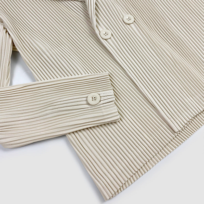 Suit Jacket Women's Design Double-Breasted Loose Slimming Leisure Suit Women