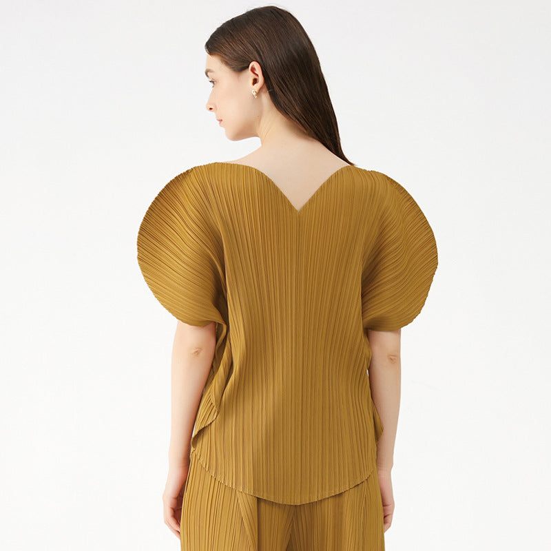 V-neck T-shirt Women's Loose Short Sleeve Non-Mainstream Style Love Top Women