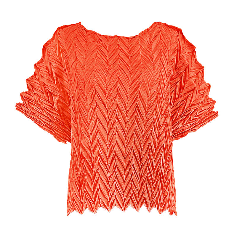 Summer Loose Wave Top T-shirt Women's Short-Sleeved Clothing Wholesale