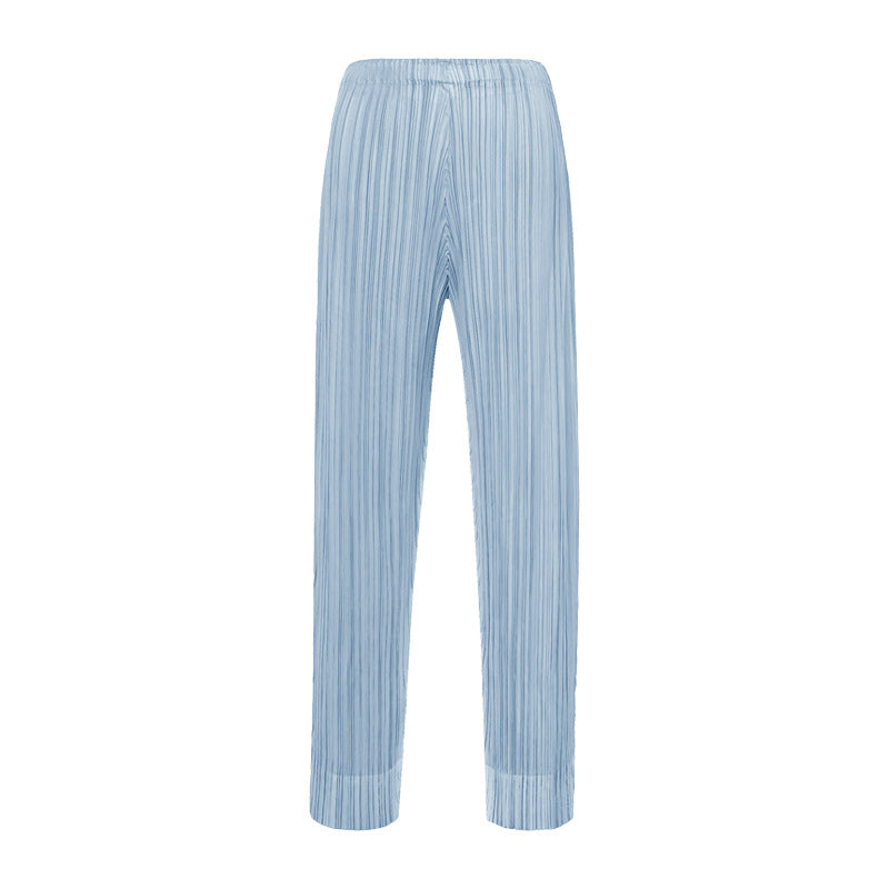 Simple Style Cropped Skinny Pants Women's Solid Color Basic Small Slit Casual Pants Women