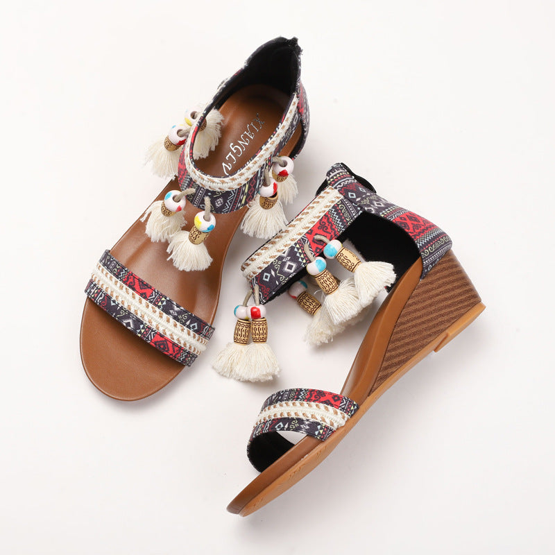 Famous Roman Shoes Retro Bohemian Casual Vacation Beach Shoes