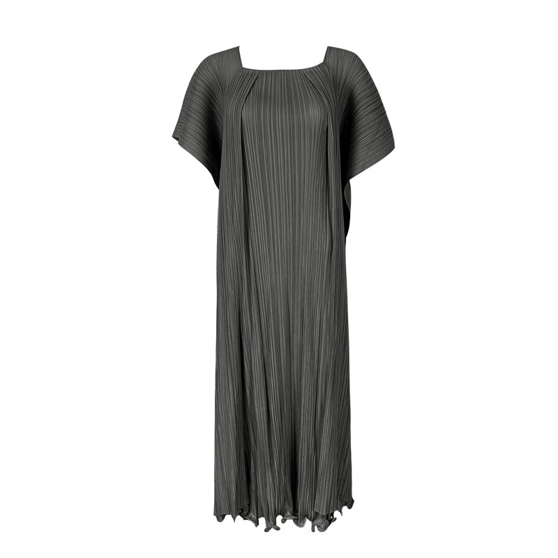 Waist-Tight Slimming Elegant Long Dress Heavy Industry Fake Two-Piece Ribbon Level Sense Dress Female