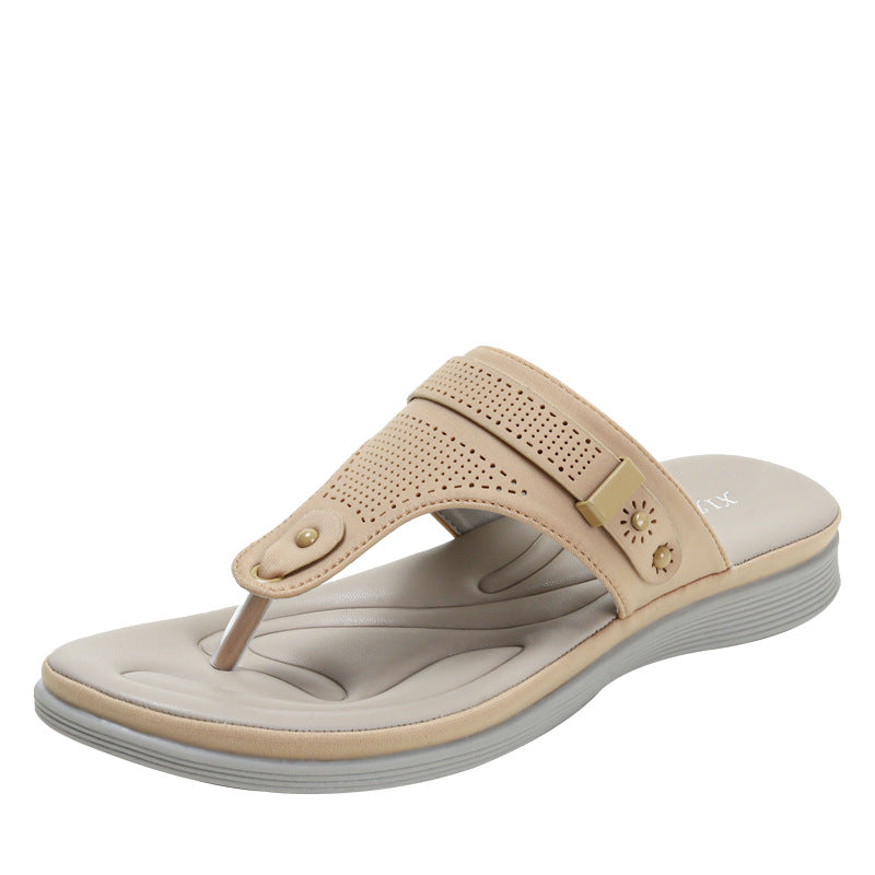 Women's Flip-Flops Fashionable Summer Thick Bottom Wedge Sandals