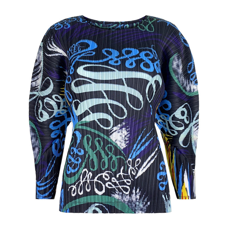 Suit Season Long-Sleeved Top Casual Straight Pants Trousers Two-Piece Set for Women