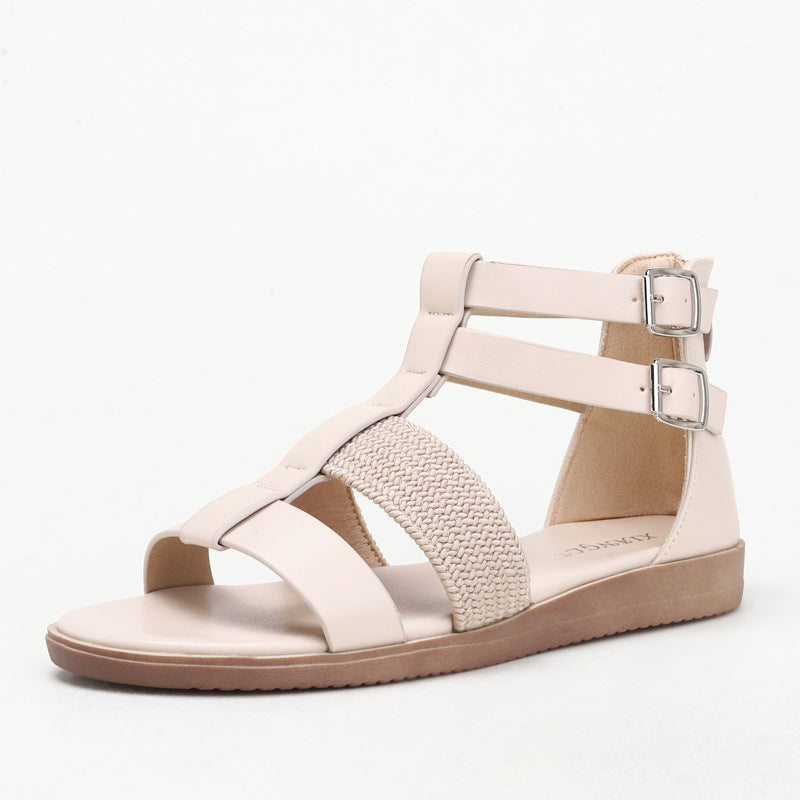 Flat Sandals Women's Beach Roman Sandals Women's Casual