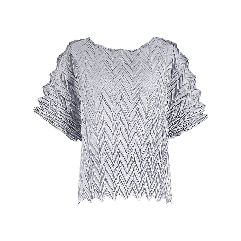 Summer Loose Wave Top T-shirt Women's Short-Sleeved Clothing Wholesale