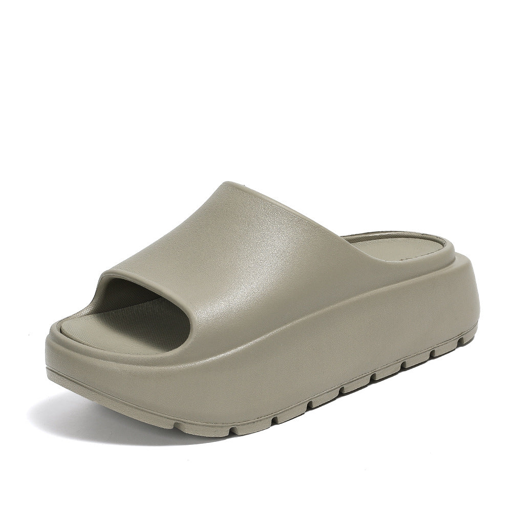 Platform Slippers Women's Extra Home Wear Simple Home Lazy Slippers Women