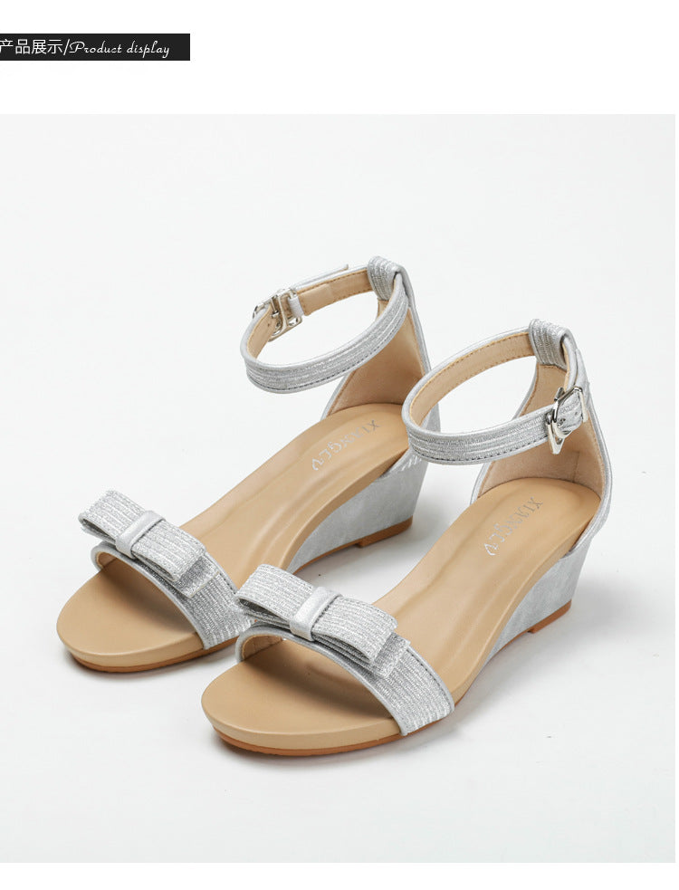 Wedge Sandals Women's Shoes Women's Strap Shoes Elegant Fashion Roman Shoes
