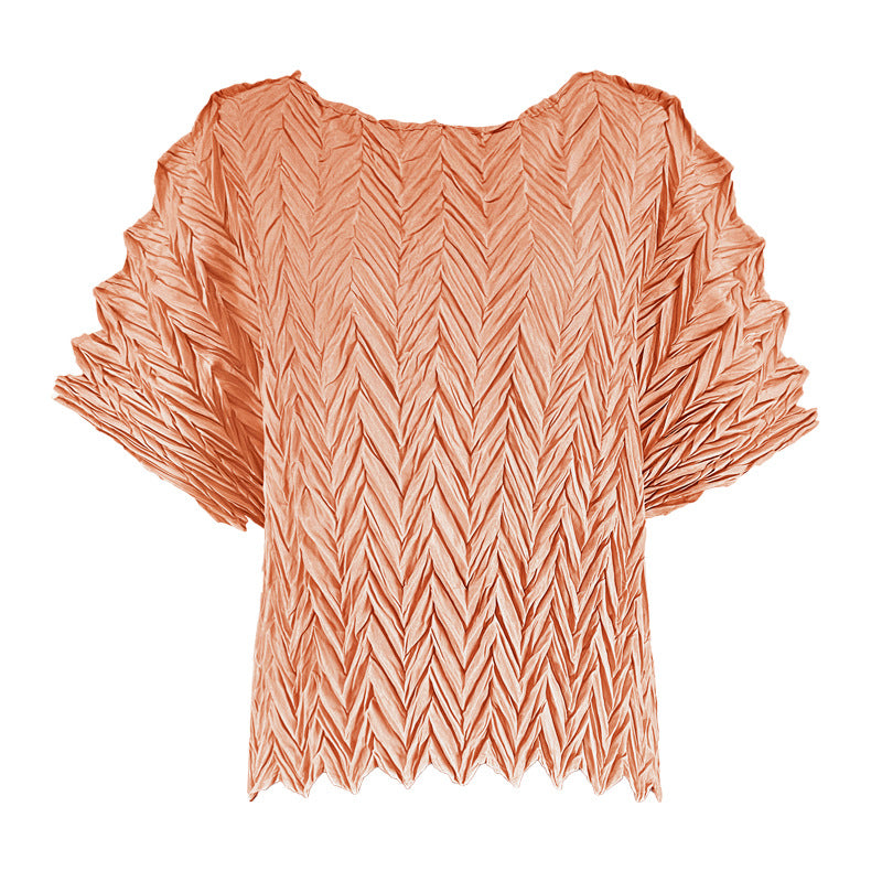 Summer Loose Wave Top T-shirt Women's Short-Sleeved Clothing Wholesale