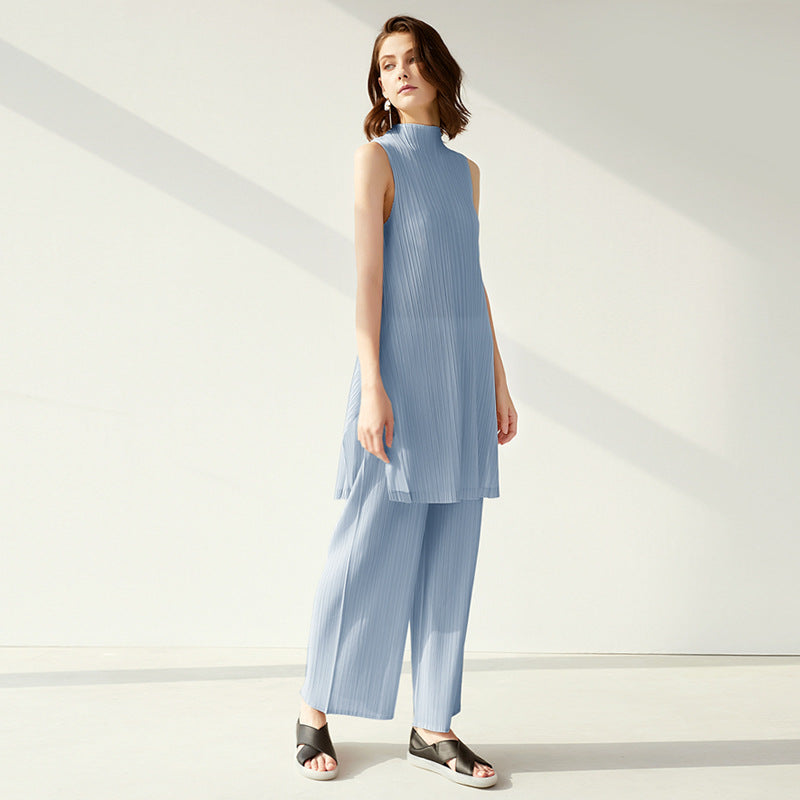 Solid Color Dress Women's Thin Drooping Straight Pants Trousers Casual Suit Women