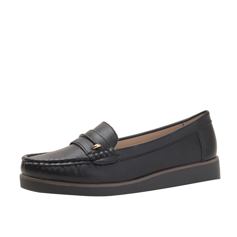 Slip-on Low-Cut Pumps Female Lady Casual Flat Commuter Loafers