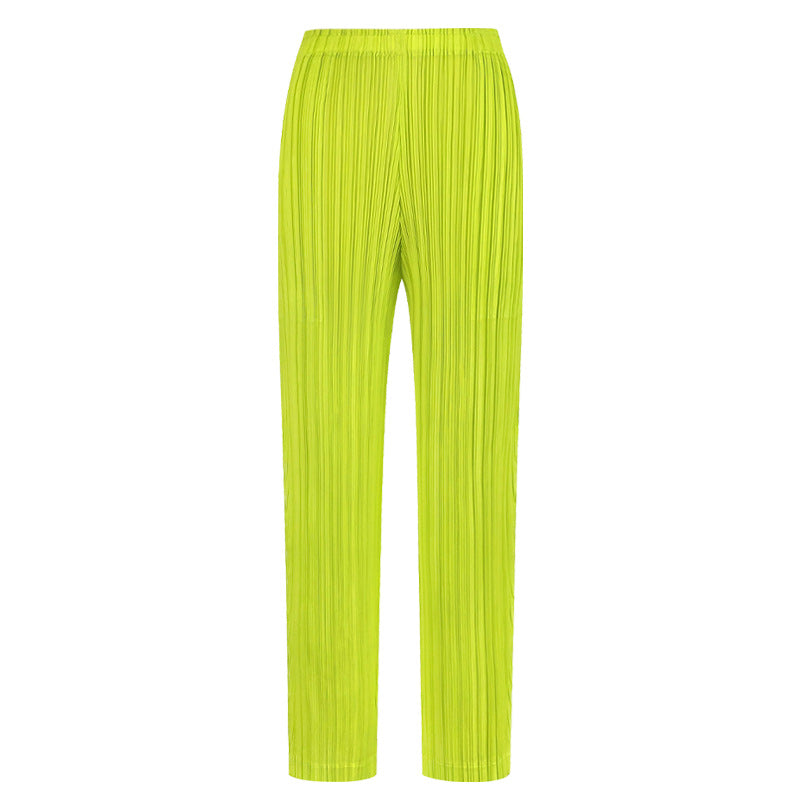 Summer Basic Style Casual Pants Women's Slim Fit Gentle Figure Flattering Slim-Fit Pants