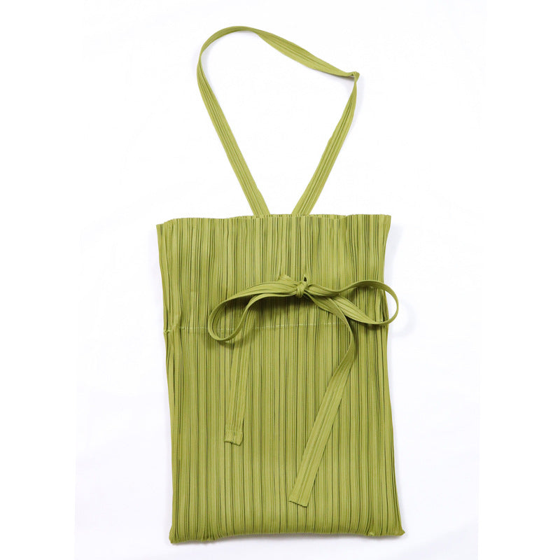 Special-Interest Design Bag Women's Shoulder Bag Personalized Portable Lace-up Bag