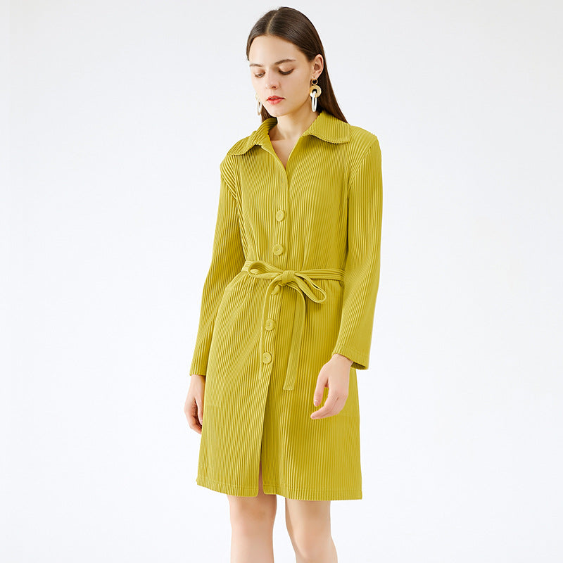 Slimming Trench Coat Women's Solid Color Slim Fit Temperament Leisure Cotton Thickened Two-Piece Suit