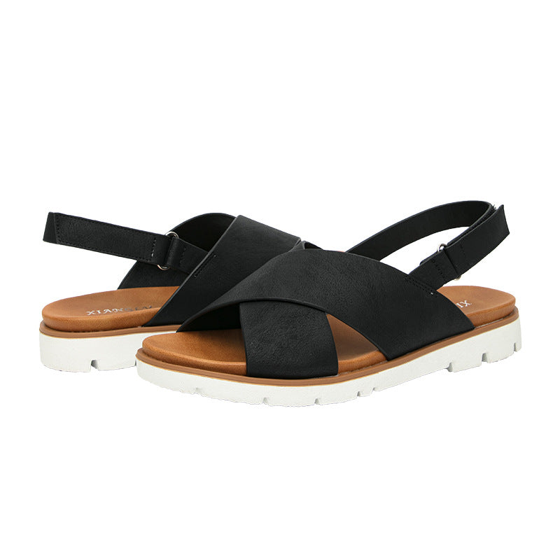 Women's Flat Sandals for Pregnant Women Casual Beach Shoes