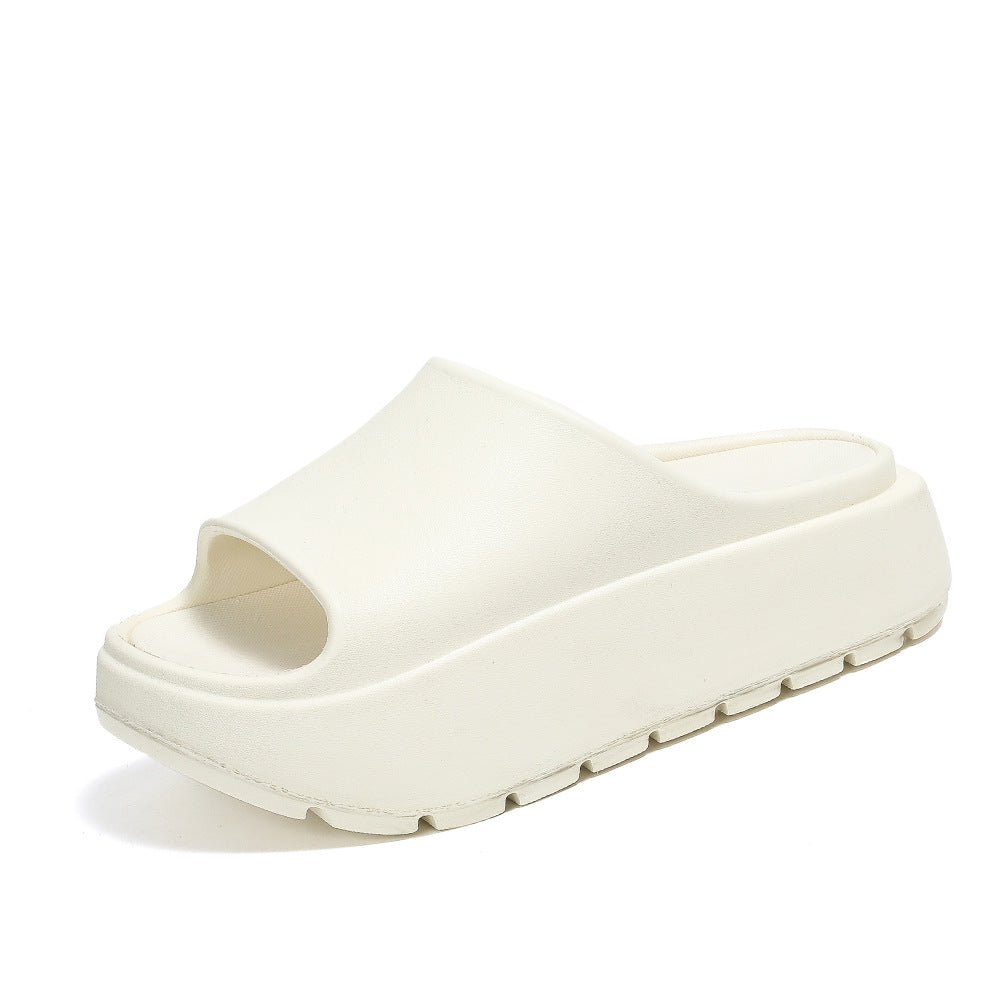 Platform Slippers Women's Extra Home Wear Simple Home Lazy Slippers Women