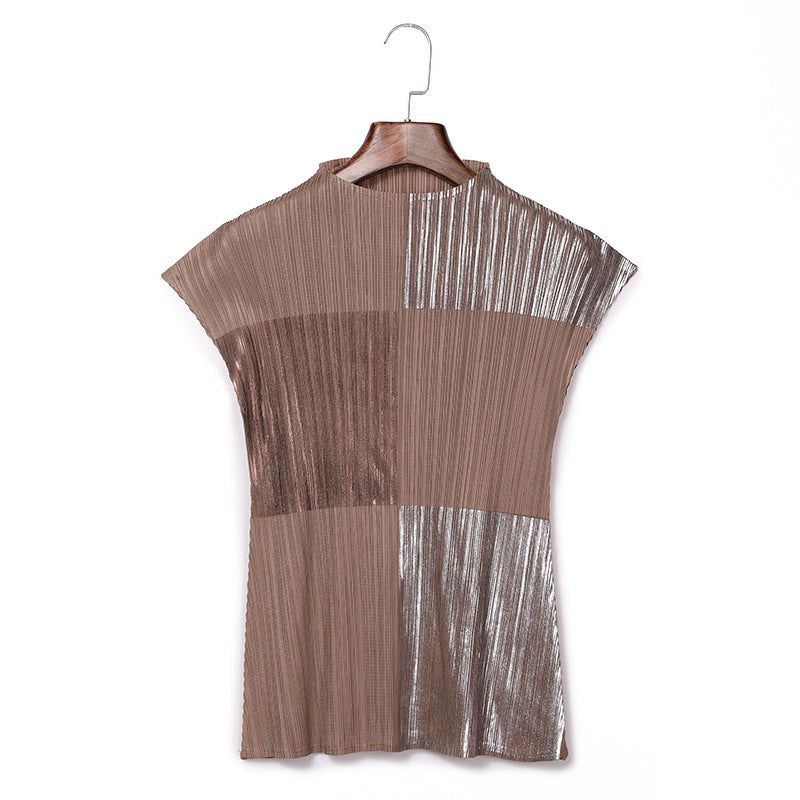 Trendy Pleated Thin Sleeveless Trousers Solid Color Loose Casual Direct Sales