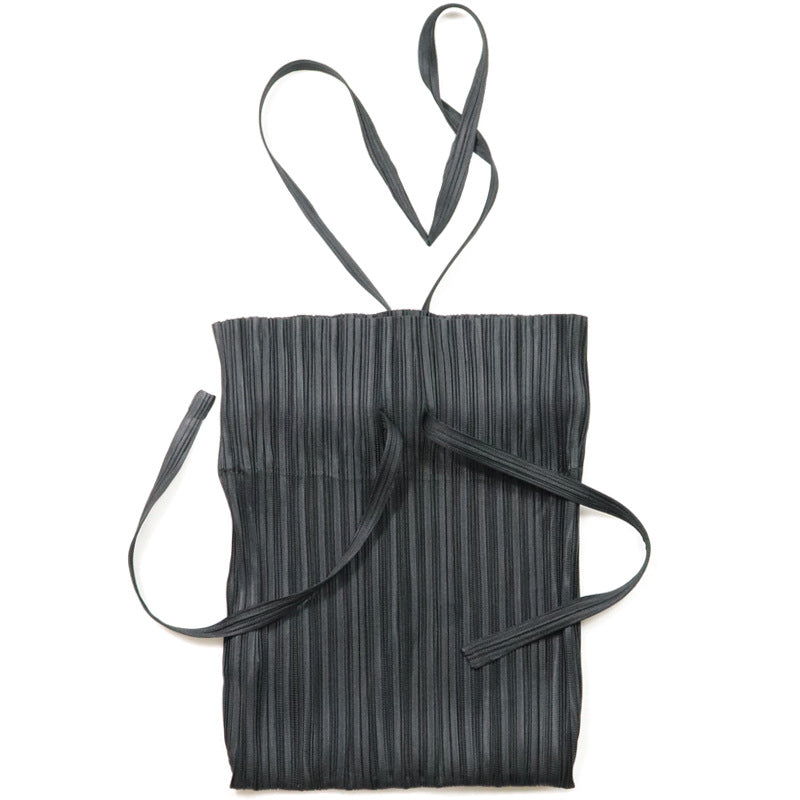 Special-Interest Design Bag Women's Shoulder Bag Personalized Portable Lace-up Bag