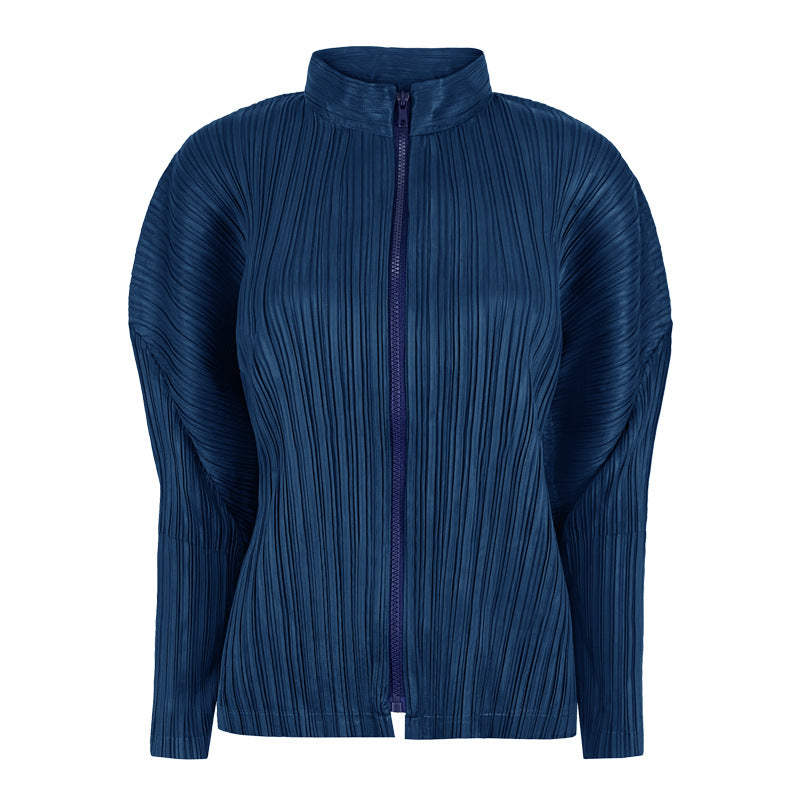 Women's Coat Long Sleeve Zipper Loose Casual Lantern Sleeve Shirt South Oil