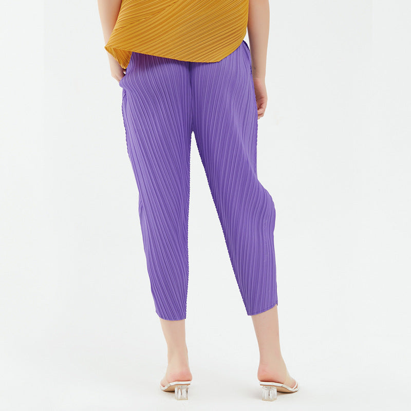 Waist Casual Pants for Women Loose Thin and Comfortable Cropped Skinny Pants Women