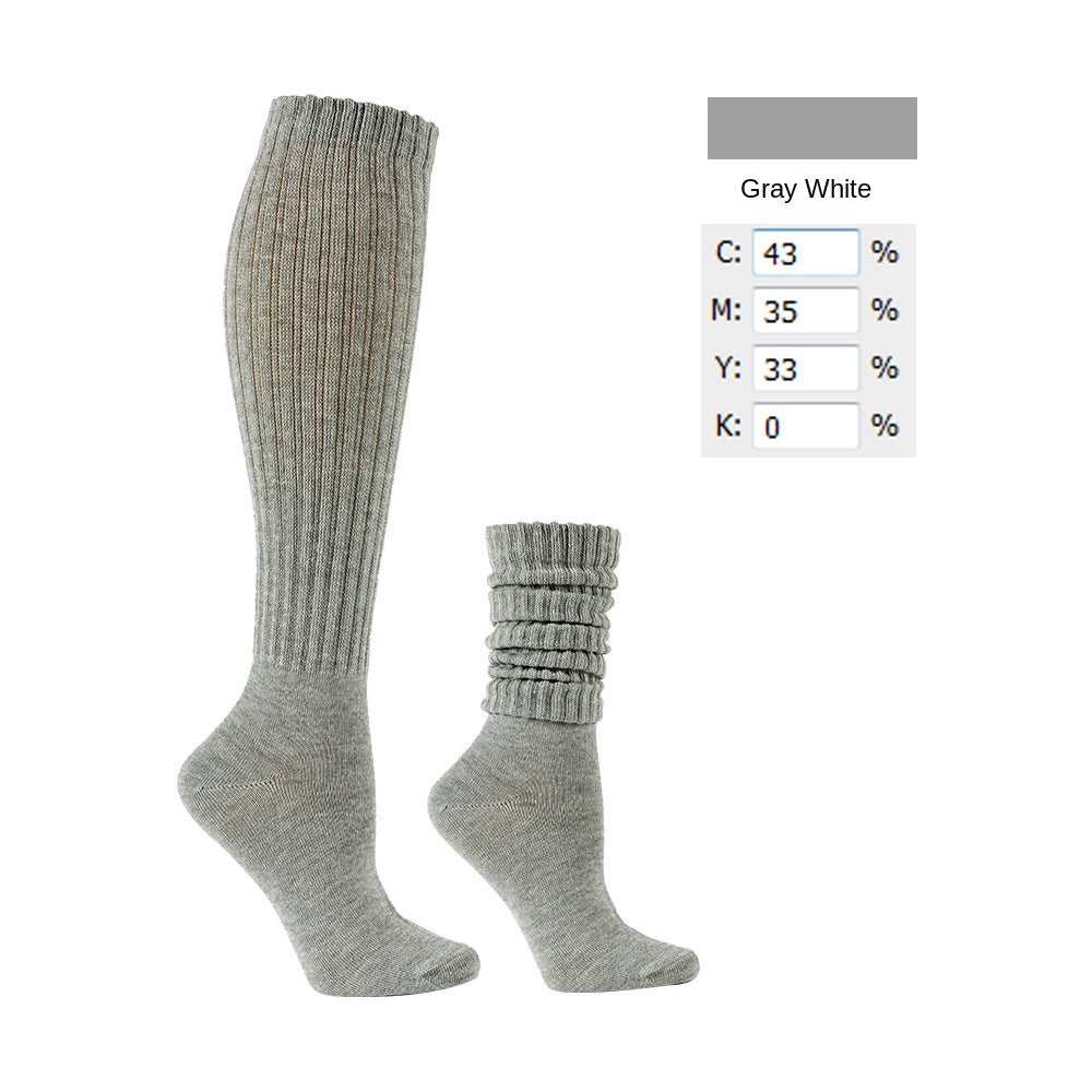Spring and Summer Thin Slouch Socks Bunching Socks