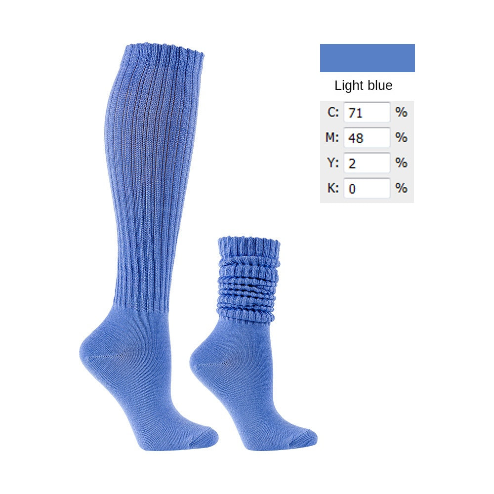 Spring and Summer Thin Slouch Socks Bunching Socks