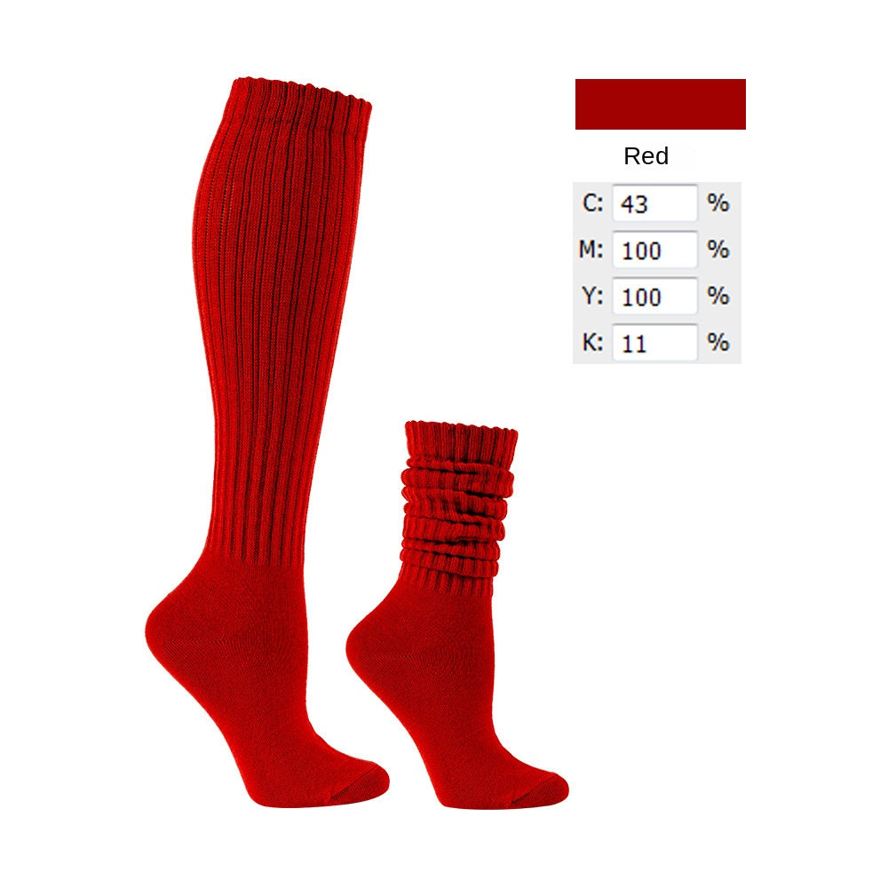 Spring and Summer Thin Slouch Socks Bunching Socks