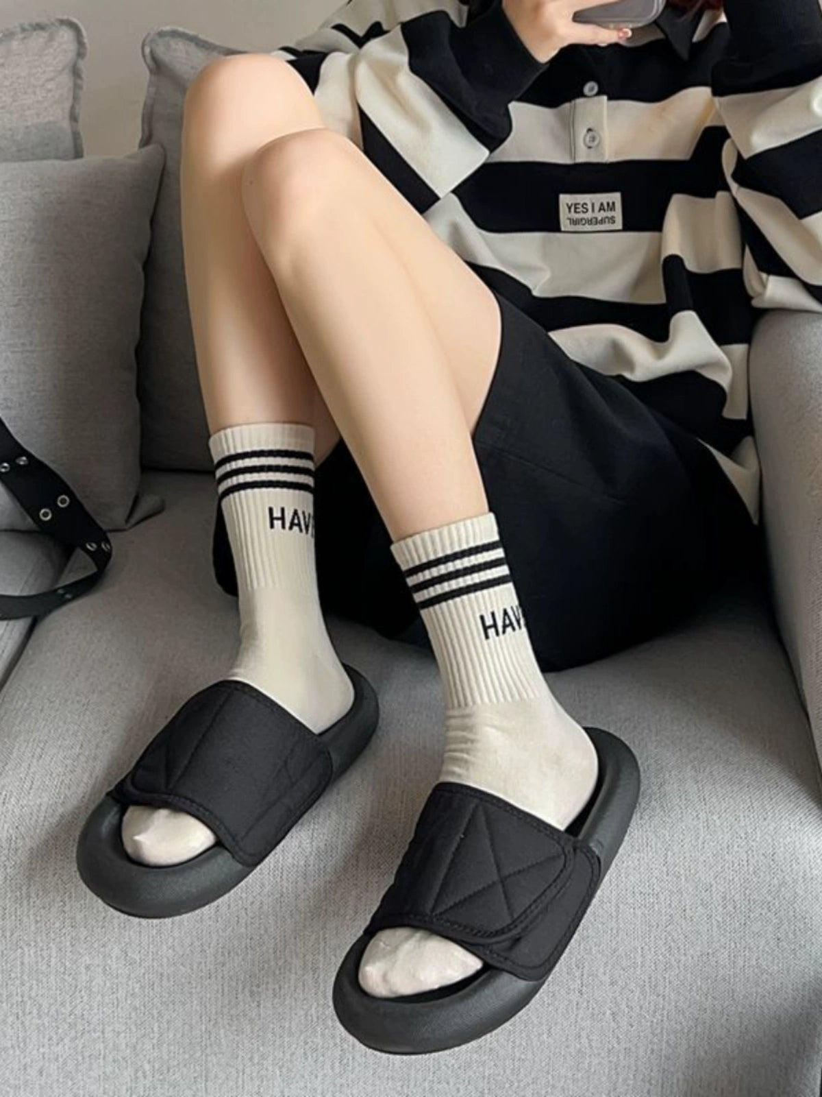 [5 Pairs] Sports with Shark Pants Summer Socks Exposed with Sneaker Perfect Match