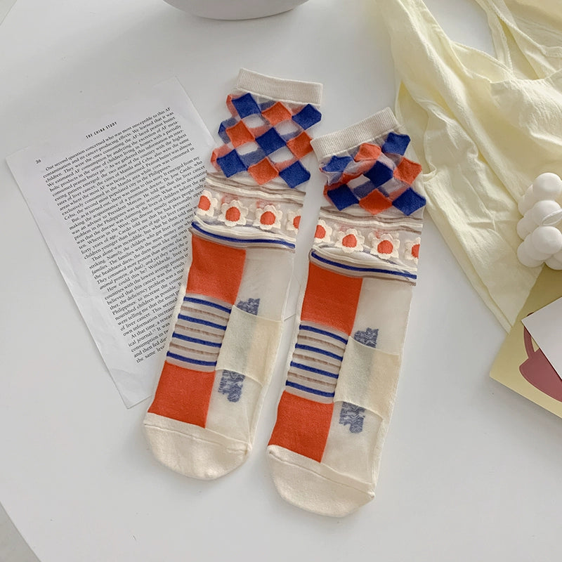 [5 Pairs] Many Flowers, Red, Green and Green in Summer Are Very Beautiful