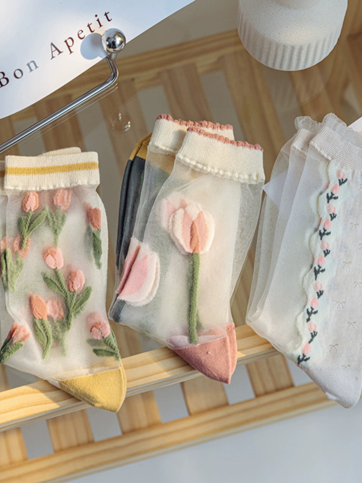 [2 Pairs] When Spring Comes, Flowers Bloom. Will Summer Be Far Away? Transparent Thin