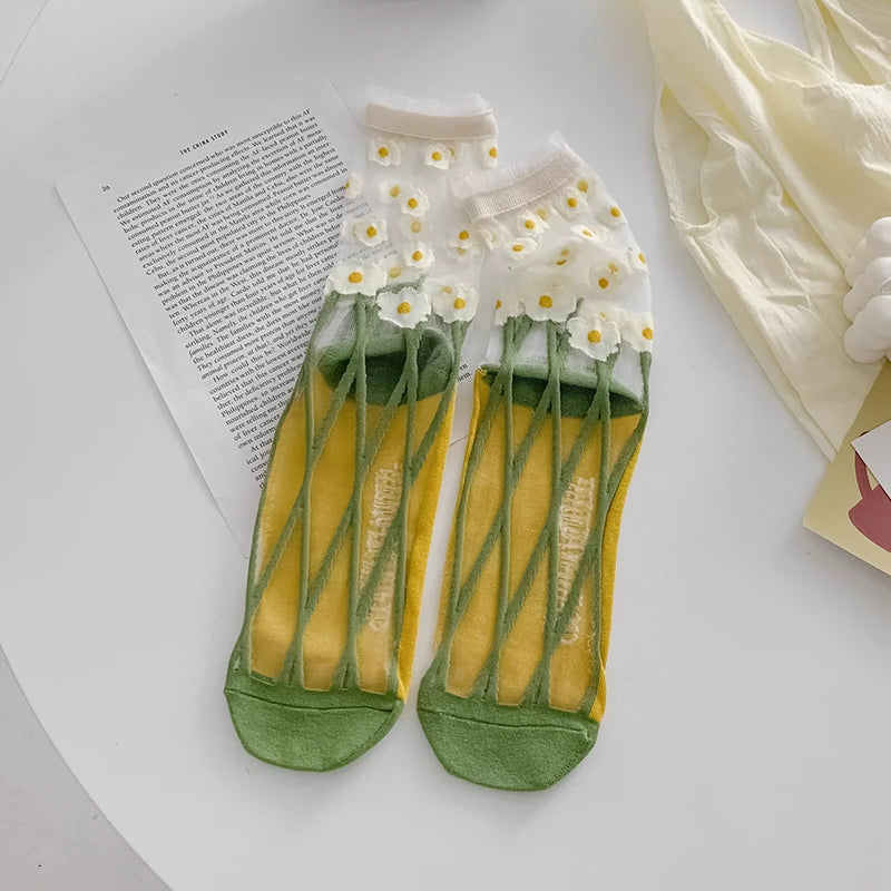 [5 Pairs] Many Flowers, Red, Green and Green in Summer Are Very Beautiful