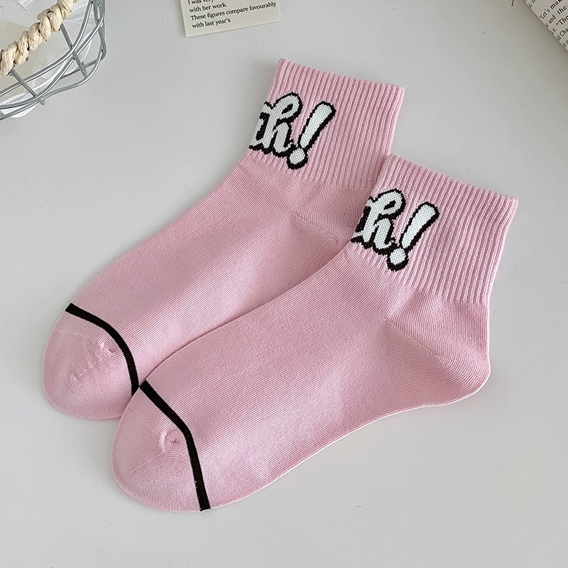 [5 Pairs] Spring and Summer Thin Breathable Cute Wear Makes You Young and Energetic Pure Cotton