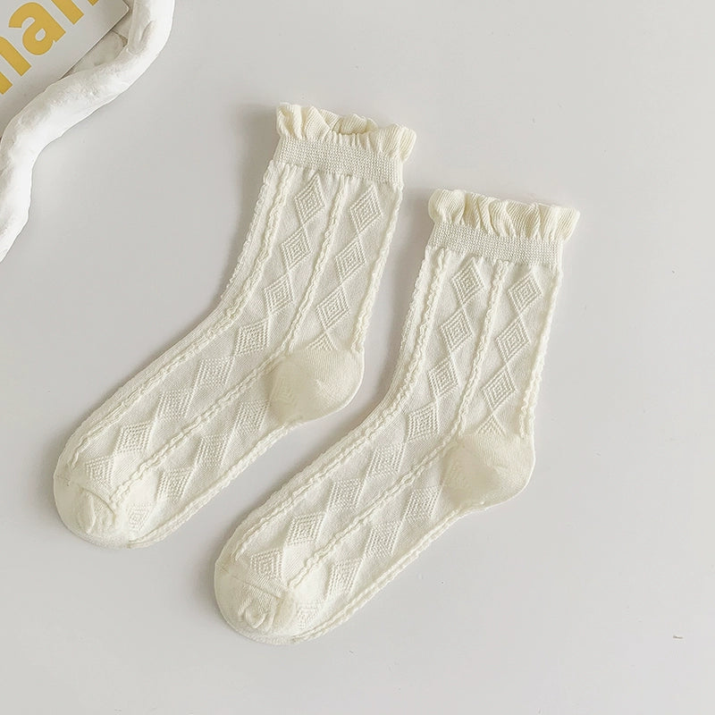 [3 Pairs] Pure White Flowers and Butterflies Are Flying, Fragrant