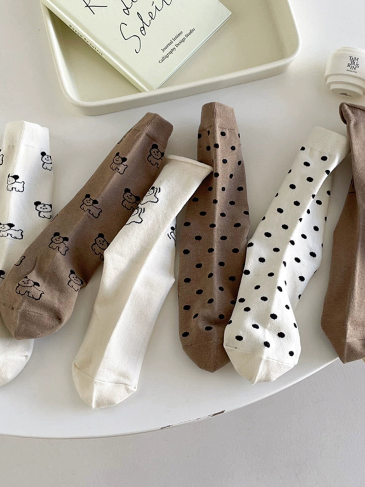 [6 Pairs] Let the Dog Walk into Your Baby and Start a Good Day