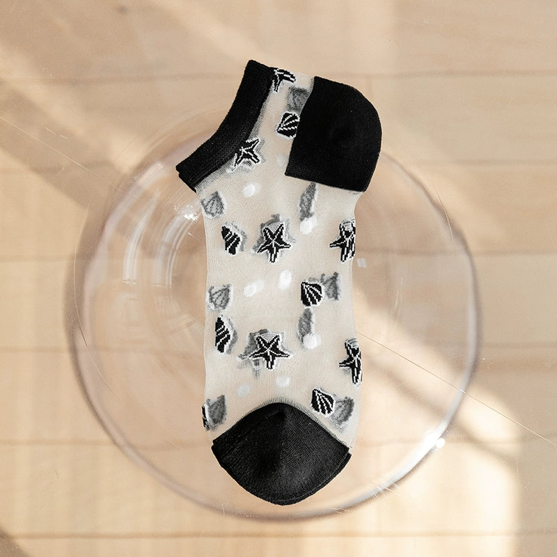 [5 Pairs] Kanekalon: a Touch of Elegance and Sexy Thin Breathable Little Stars in Summer