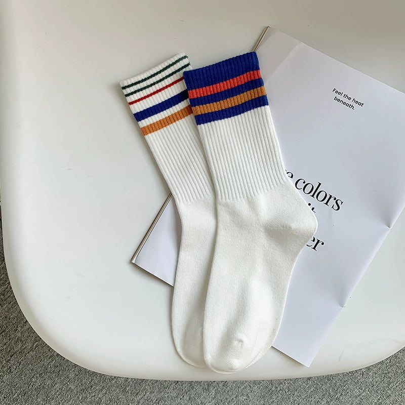 [3 Pairs] Spring and Summer Bars Sports Style Pure Cotton Surprise! The Price of Bars Was Reduced