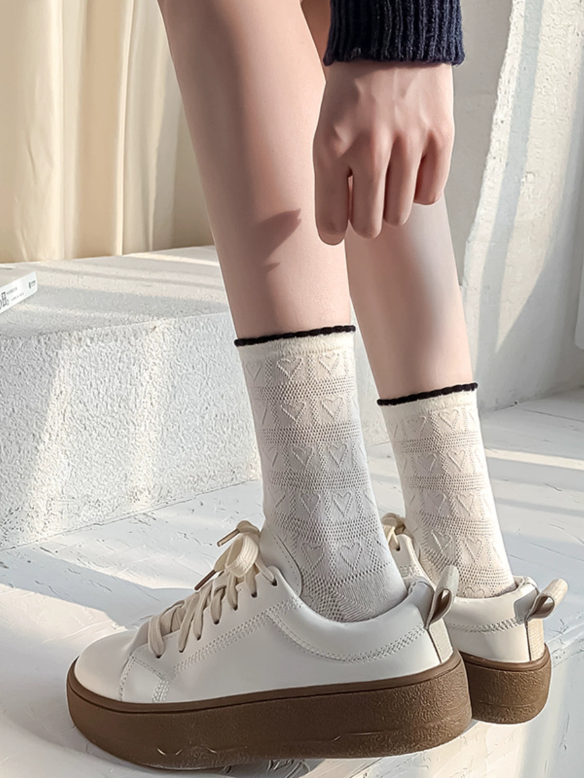 [2 Pairs] Pure Desire Style Thin Japanese and Korean Little Fairy Wear