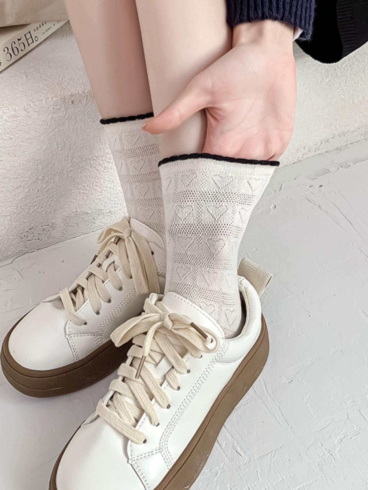 [2 Pairs] Pure Desire Style Thin Japanese and Korean Little Fairy Wear