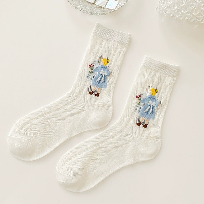 [2 Pairs] Spring and Summer Breathable Hollow Fairy Style