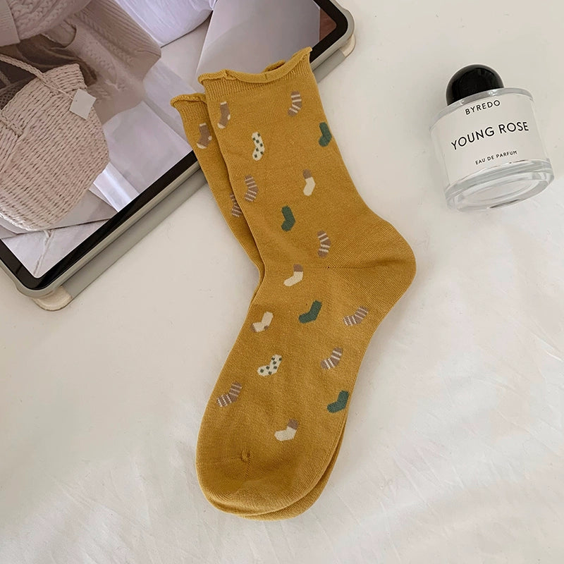 [5 Pairs] Spring and Summer Thin Curling Loose Wear Match from Ordinary to Extraordinary Wear Magic