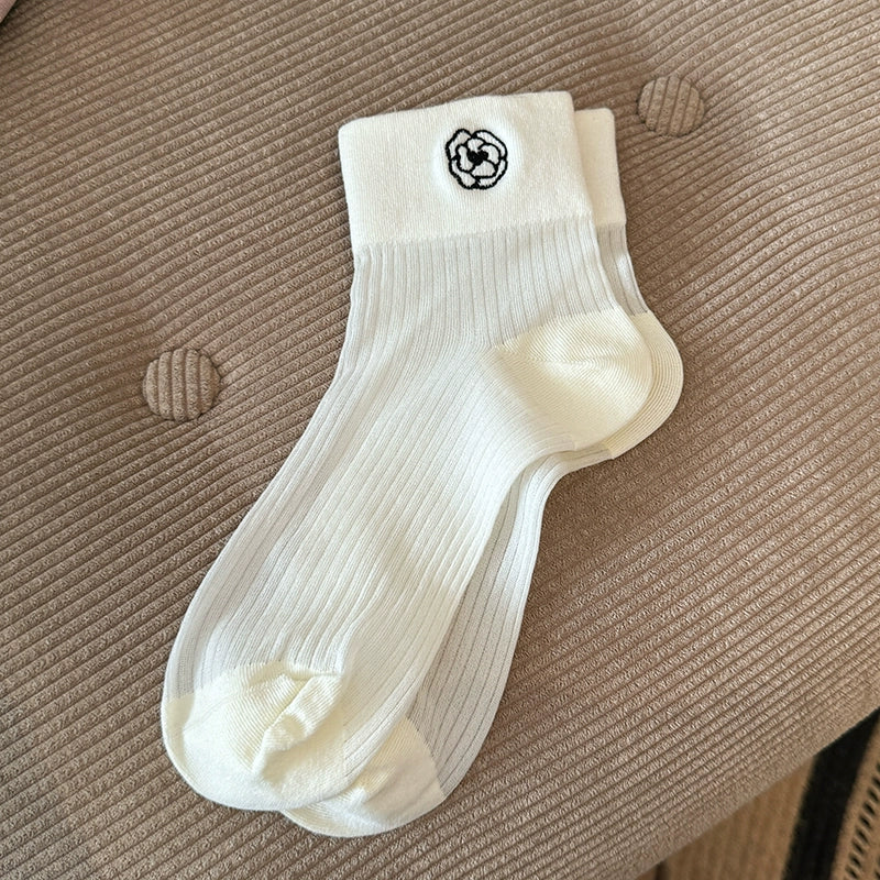 [6 Pairs] Spring and Summer Classic Style All-Matching Short Thin Silk Breathable Comfortable to Wear All-Matching