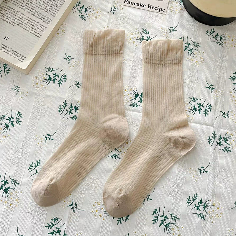 [5 Pairs] Summer Breathable Kanekalon Thin Plain Lady Fairy Wear