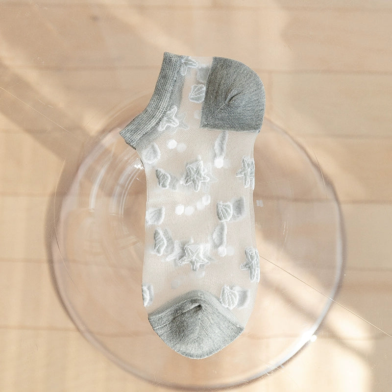 [5 Pairs] Kanekalon: a Touch of Elegance and Sexy Thin Breathable Little Stars in Summer