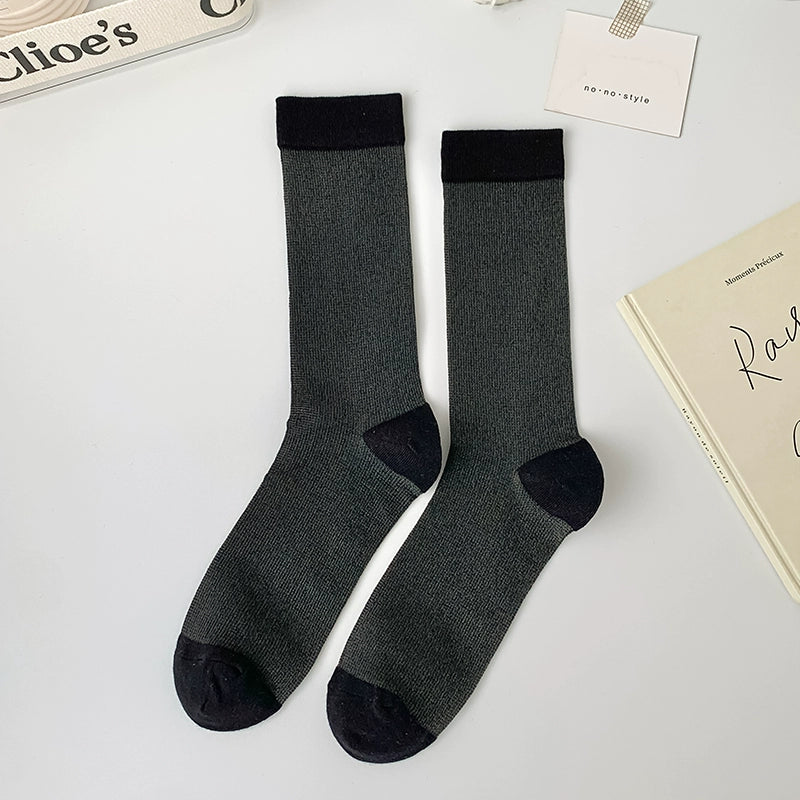 [4 Pairs] Thin Fine Mesh Breathable Leg Slimming Girlish Style Summer