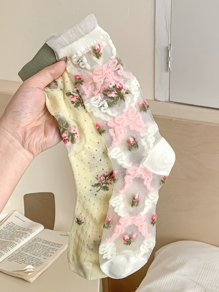 [3 Pairs] Kanekalon Fashion, Let You Easily Lead the Trend in Summer Thin Small Tender Yellow Wear