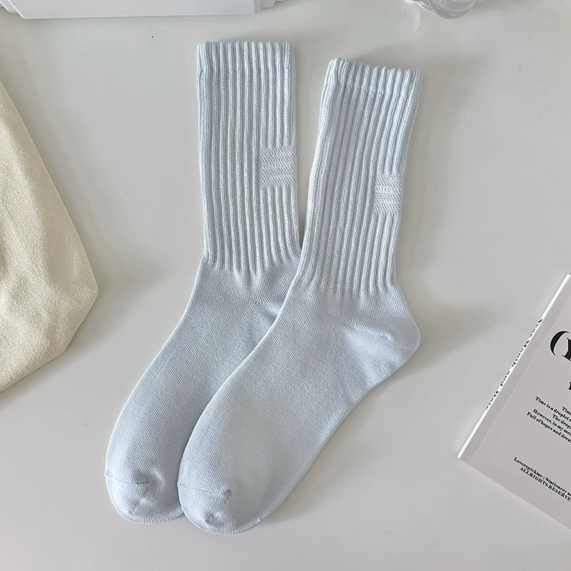 [3 Pairs] Simple Sports Style Fashion No Color Is Extra Socks