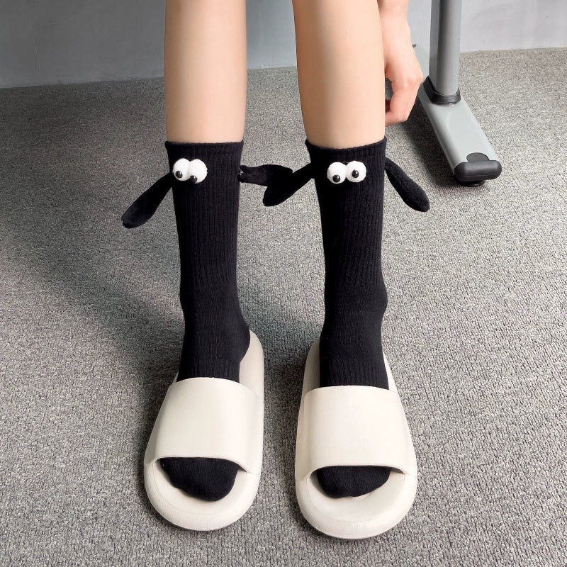 Men and Women Couple Holding Hands Magnetic Handle Cute Pure Cotton Internet Celebrity Products